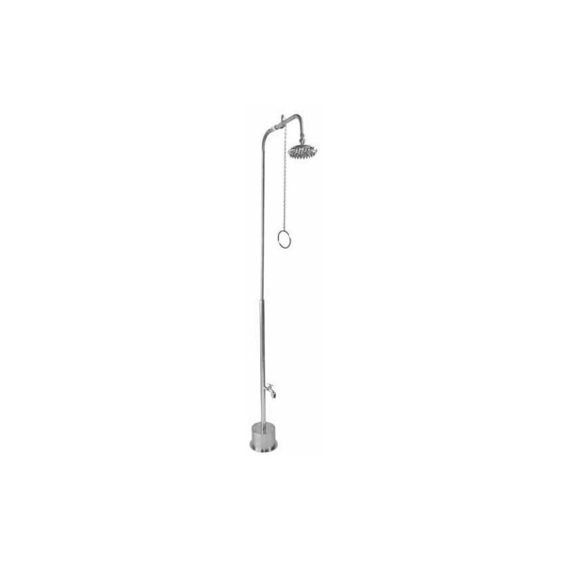 Pull Chain Freestanding Outdoor Shower