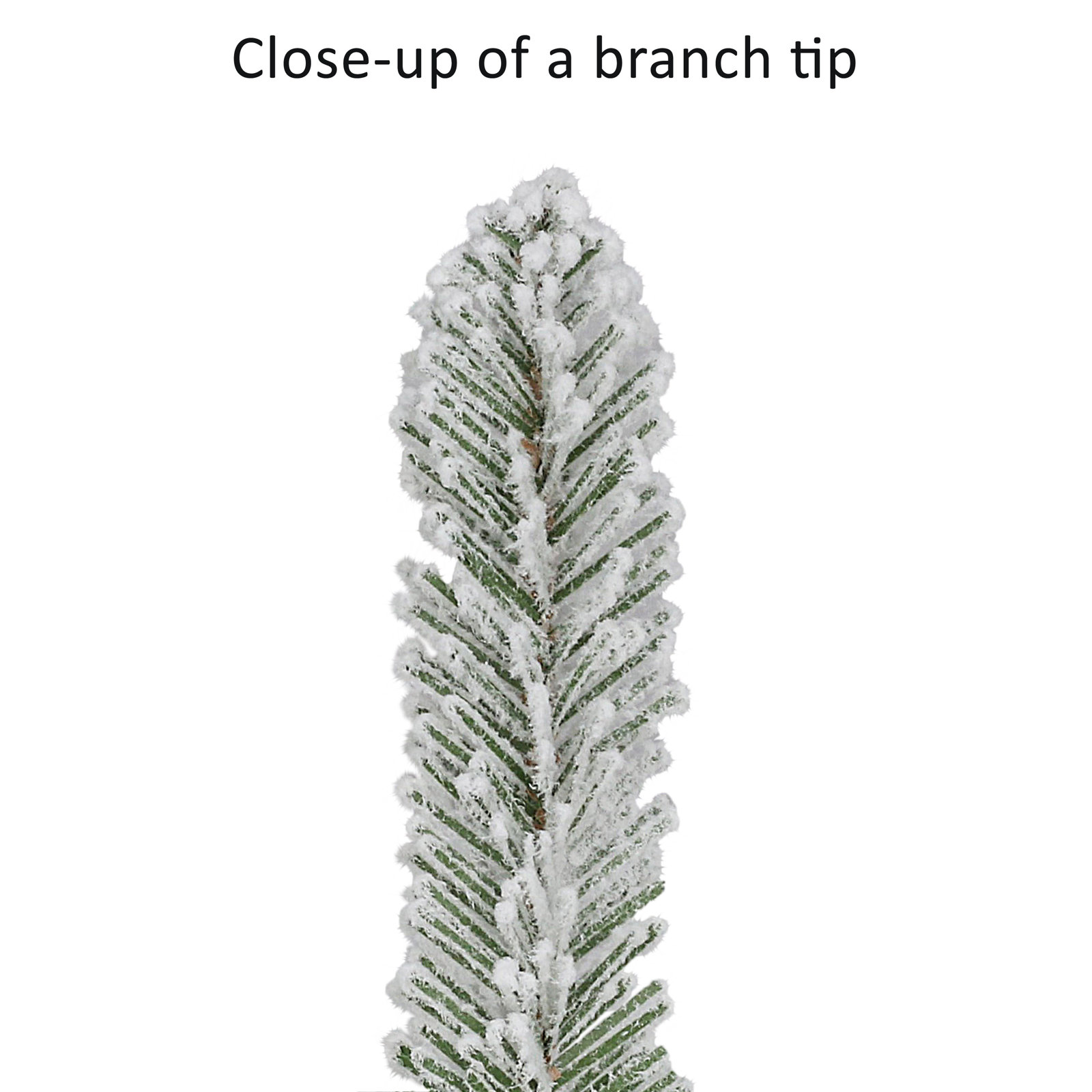 Pre-Lit Artificial Flocked Christmas Tree, 6.5' H