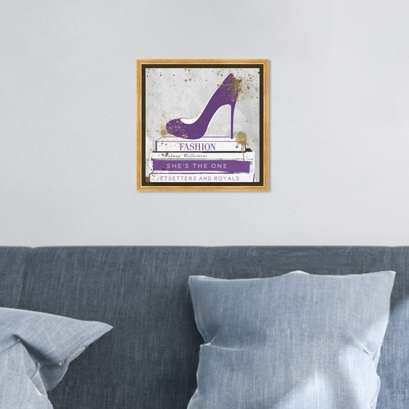 " She Is The One Books ", 12" H x 12" W, Gold Framed