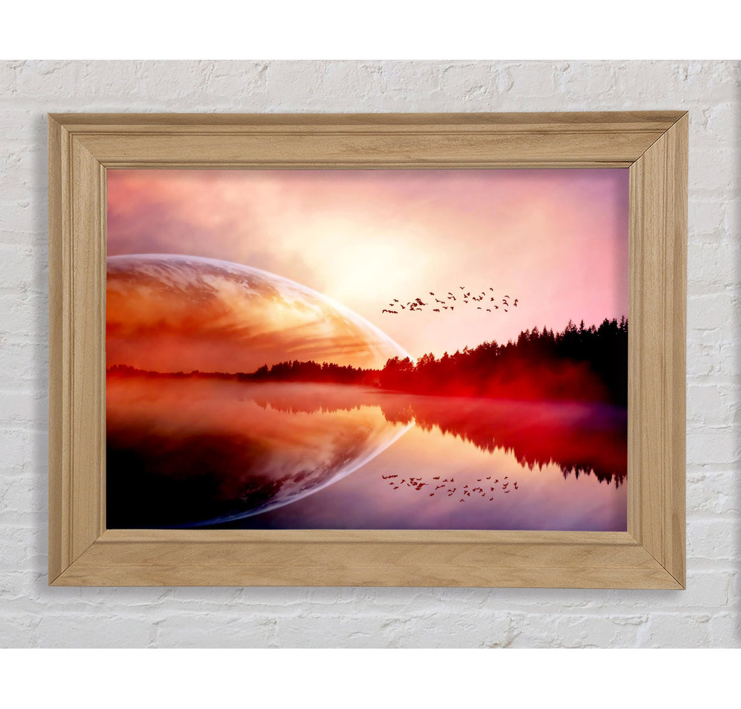 Amazing Sunrise Lake - Einzelner Bilderrahmen Kunstdrucke