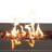 Smoked Glass Metal Rectangle Fire Pit-605526202