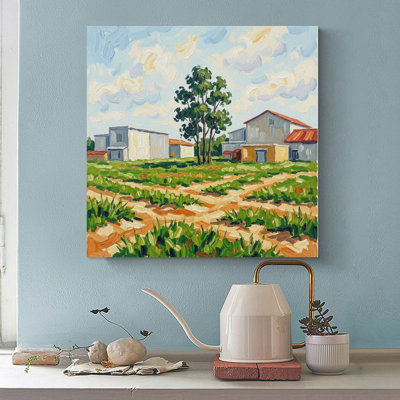 Canvas Wall Art Landscape near Paris-2 Vintage Poster Print Home Decor