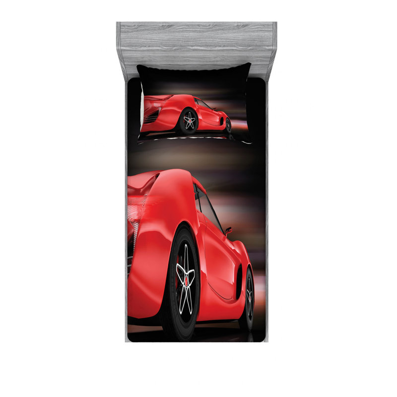 Cars Microfiber Sheet Set, Twin XL Sheet Set + Fitted Sheet + 1 Pillowcase