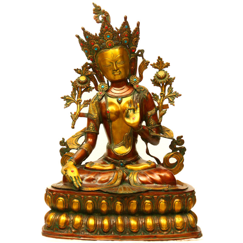 Religious & Spiritual Statue, Brown/Gold