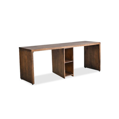 Dark-brown Rectangular Solid Wood desk