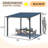 Hardtop Gazebo With Galvanized Steel Sloping Roof-105529445