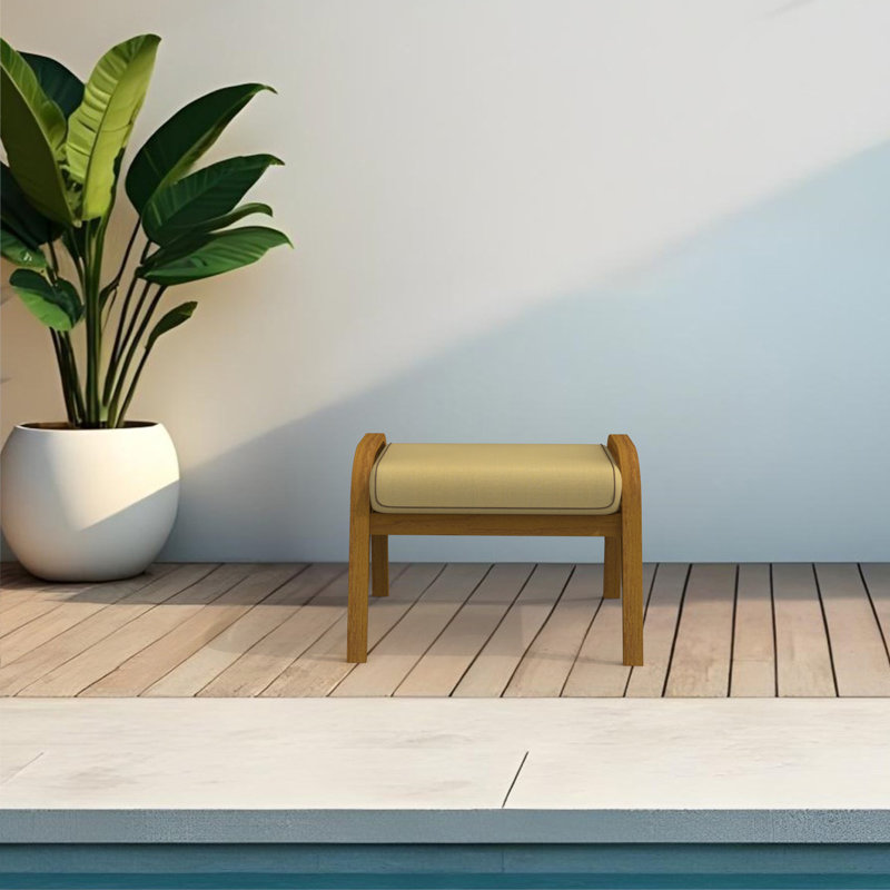 Sunbrella® Indoor/Outdoor Patio Ottoman Cushion, Yellow