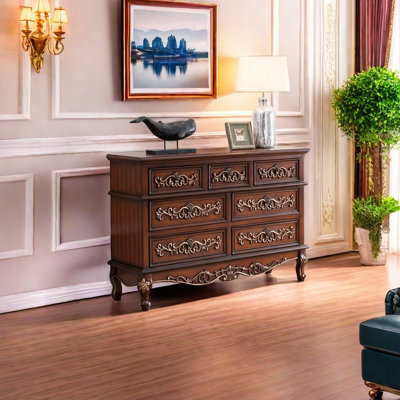 American-style vintage drawer accent chest