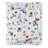 4 Pcs 100% Cotton Flannel Queen Printed Sheet , White Village Print, Cozy Handfeel, With Flat Sheet, Fitted And 2 Pillowcases, , Care Comfortable Cozy, Machine Washable