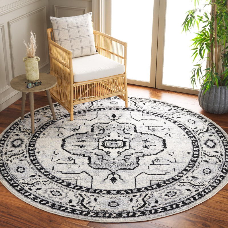 Chun Tulum Performance Oriental Rug, Round 6'7"
