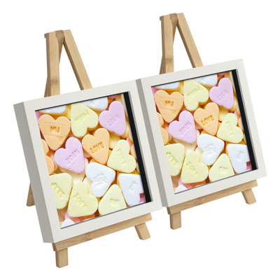 White Shadow Box Picture Frame - Set of 3
