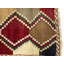 Tapis oriental multicolore fait à la main 2 x 5 pi