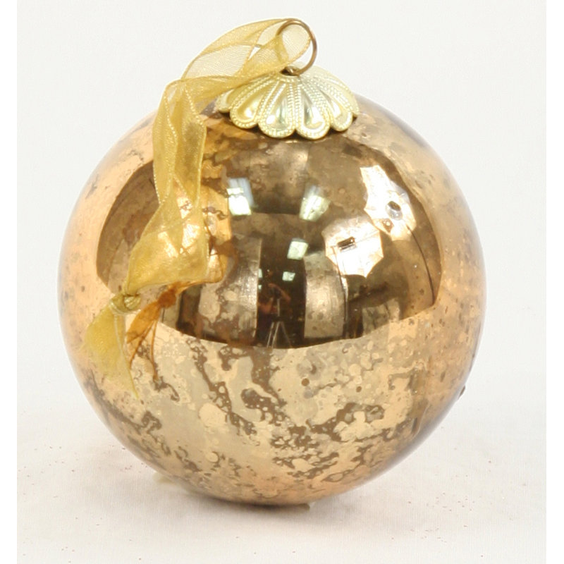 3" tortue verre boule ornement