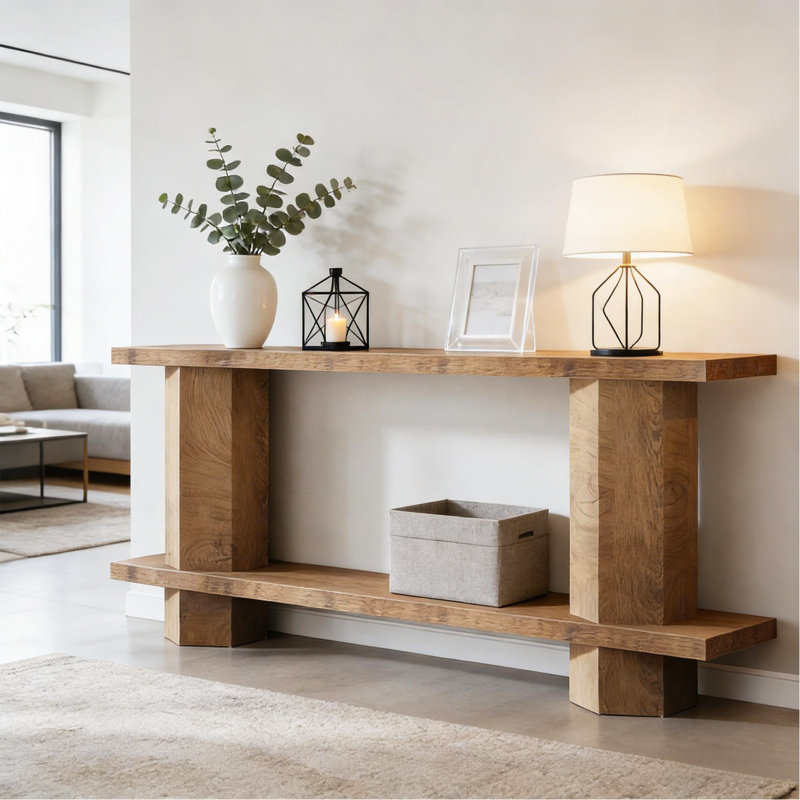 2-Tier Bedside Table,Sofa Table,Console Table,Hallway Table