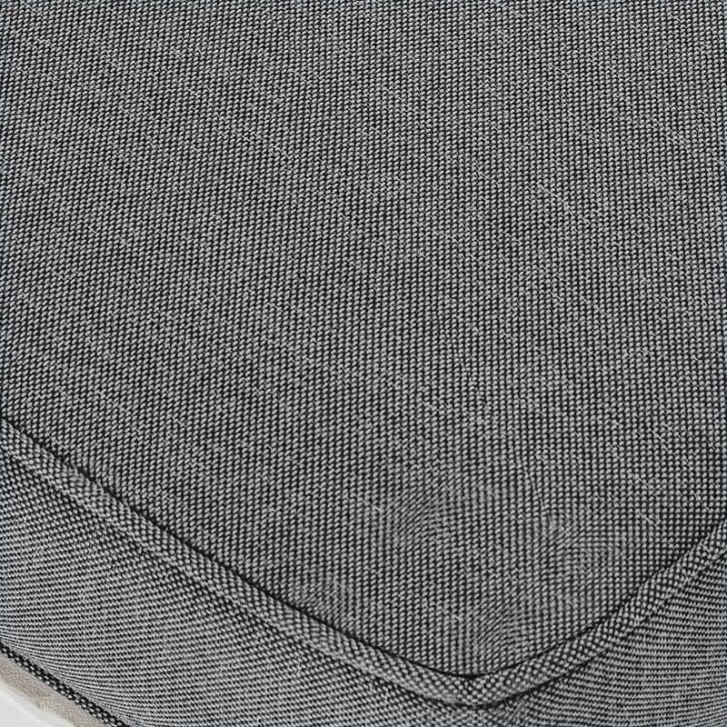Outdoor Chaise Lounge Chair with Cushion, Adjustable Backrest Reclining and Lumbar Pillow, Dark Gray
