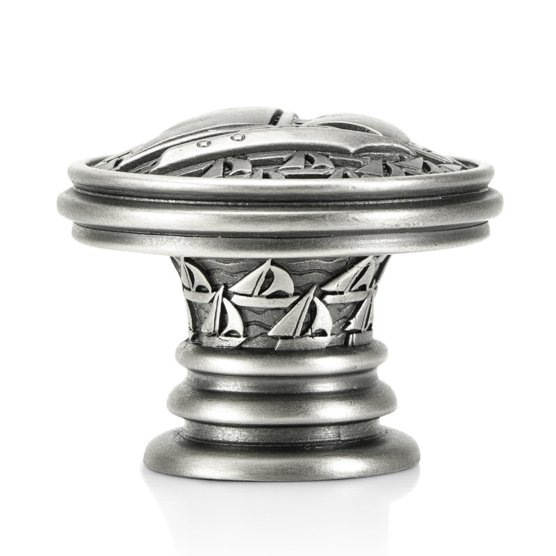 YACHT CLUB SAILBOAT KNOB, Silver