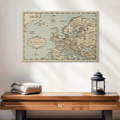 Épingle rétro Europe Continent Alvertia