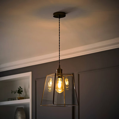 Alexeah 1 - Light Brushed Brass Pendant