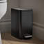 6-Liter Step Trash Can, Black Stainless-1053390340