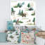 Forêt, loup, lapin, blaireau et sapins - peinture sur toile-67406409-67406410