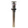 Mushroom Style Push-Down Lavatory Drain Assembly without Overflow Holes - Exposed