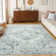 Area Rug Washable Bohemian Vintage Style Rug Low Pile Distressed Floor Carpet for Living Room Bedroom Kitchen Dining