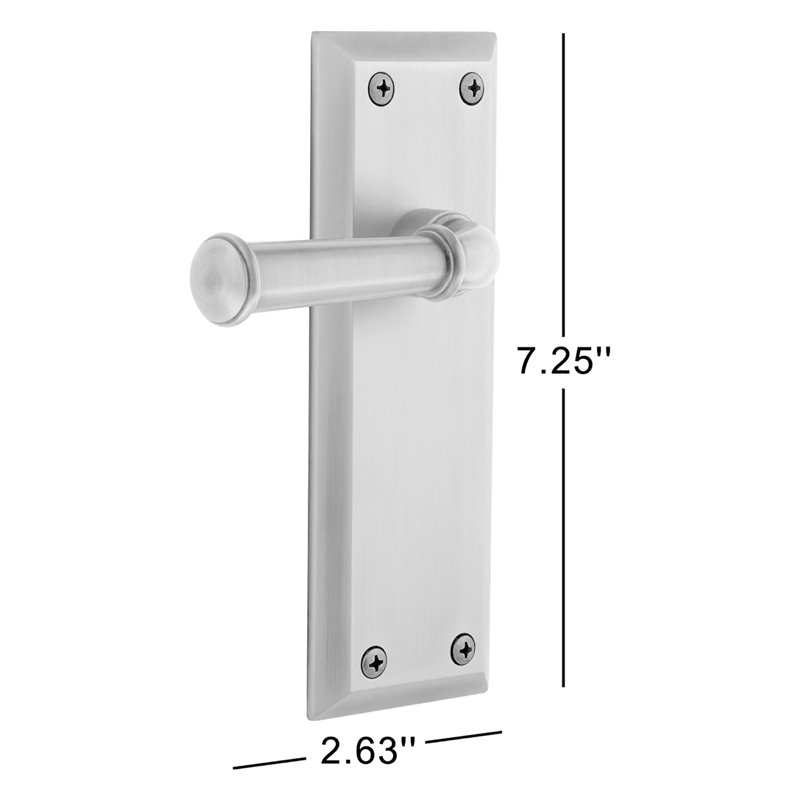 Grandeur Fifth Avenue Plate Double Dummy with Georgetown Lever, Lifetime Brass