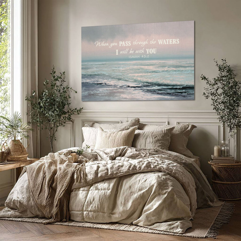 Art mural sur toile grand format Morning Tide - Décoration de salon, de chambre à coucher ou de bureau, L 48 po x H 32 po