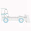 Lit voiture simple avec tablettes de rangement-97530313