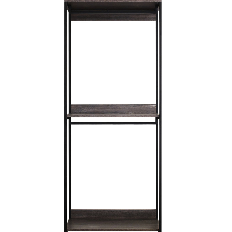Walk-in avec armature en métal solide, rangement profond, surface d'eau et de chaleur, égratignure, construction rustique et rangement E0 Board