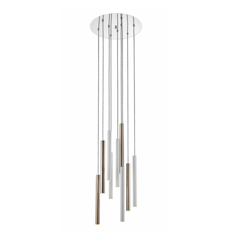 Maxon 9 - Light LED Cluster Pendant, Matt White