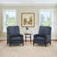 Liauro 32.3" Wide Genuine Leather Manual Recliner With Solid Wood Frame Handrail (Set Of 2)-769439672
