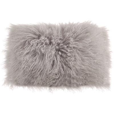 Iyana Lamb Wool Rectangular Pillow Cover & Insert