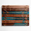 Art mural brun en métal Southwestern-658254761
