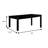 84" W Rustic Dining Table, Antique Black-511700931-451233061