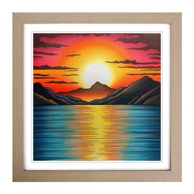 Sunrise Drawing No.1 - Framed Print