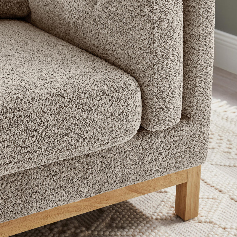 Fauteuil d'appoint surdimensionné 41,34 po Chanequa, Bouclette chameau