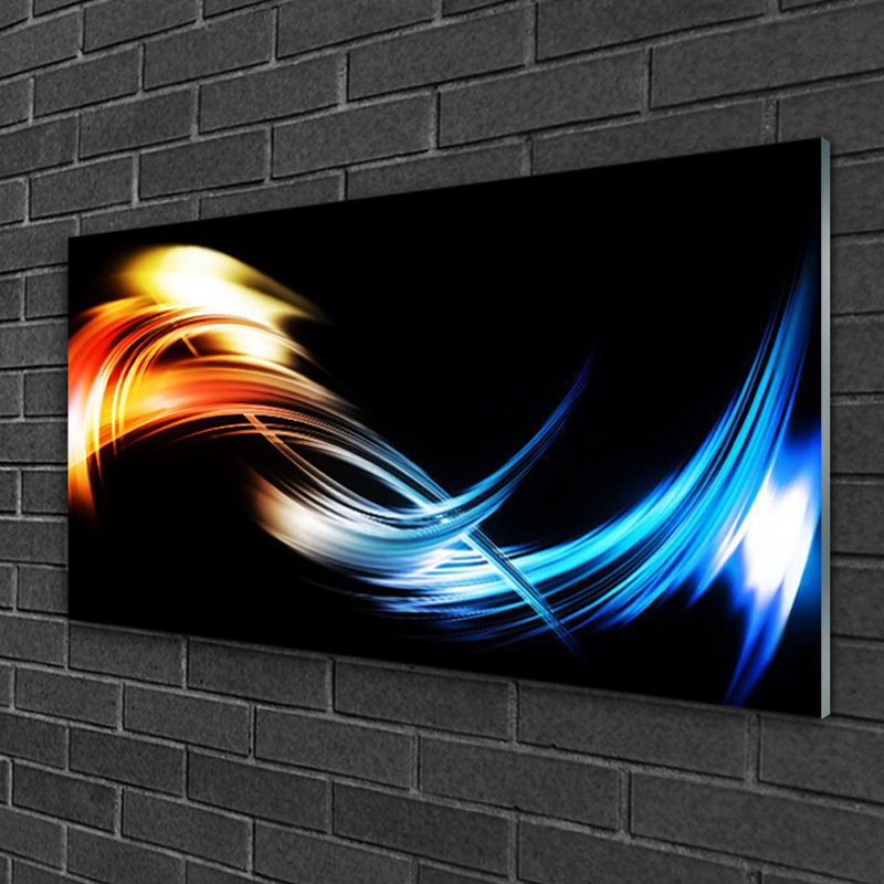 Art Abstract 1 Piece Wall Art on Glass