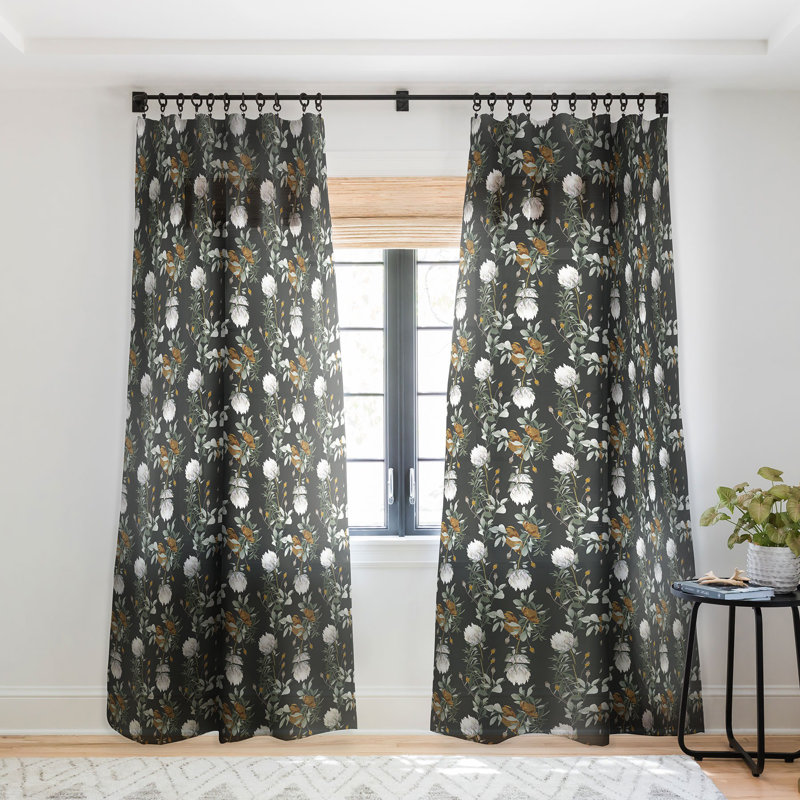 Iveta Abolina Helaine Night 1pc Sheer Window Curtain Panel, 50" W x 108" L