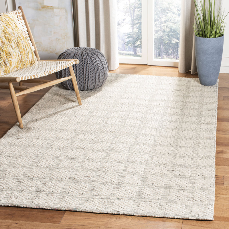 Dahl Hand Loomed Performance Solid Color Rug, Rectangle 4' x 6'