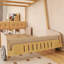 Lit de voiture double avec cadre en bois, coussin de plafond-1173652627