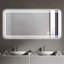 Miroir de salle de bain à DEL avec miroir avant et miroir de salle de bain