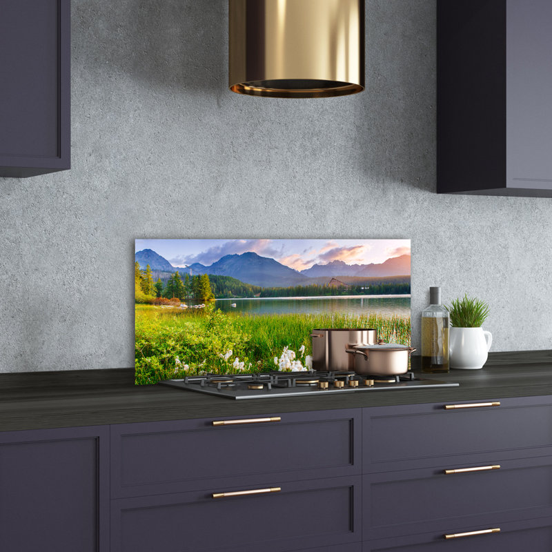 50cm W x 100cm L Glass Peel and Stick Panel