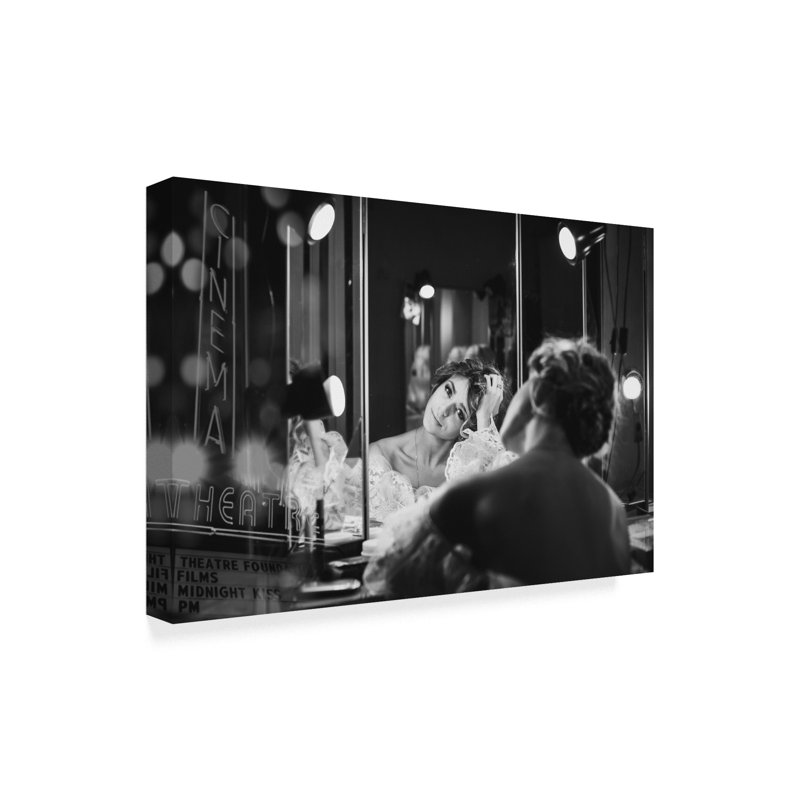 « backstage », reproduction de photo sur toile tendue, H 30 po x l 47 po x P 2 po