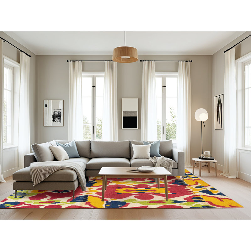 Tapis abstrait moderne 4556, Rectangle 8 pi x 12 pi