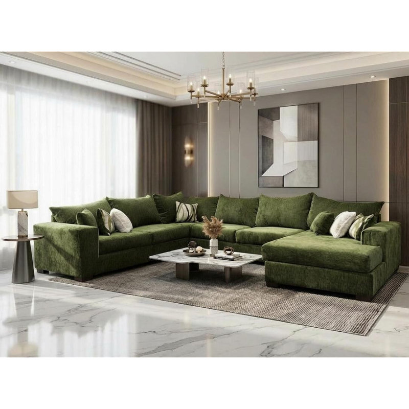 Canapé modulaire 4 pièces Cactus Green, Vert