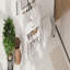 Meuble-lavabo de 31 po en verre trempé avec lavabo en céramique blanche, rangement spacieux et entretien facile-116452167-116452165