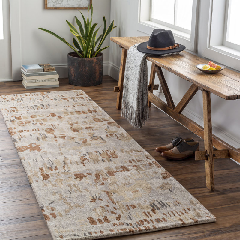 Pypper Hand Tufted Abstract Indoor Rug, Rectangle 6' x 9'