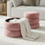 Repose-pieds moderne en velours avec rangement-1649987091
