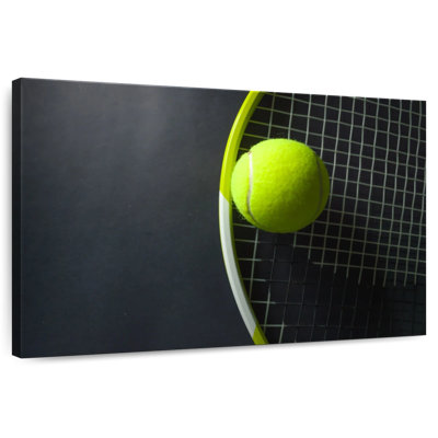 Raquette et balle de tennis vertes Sireci
